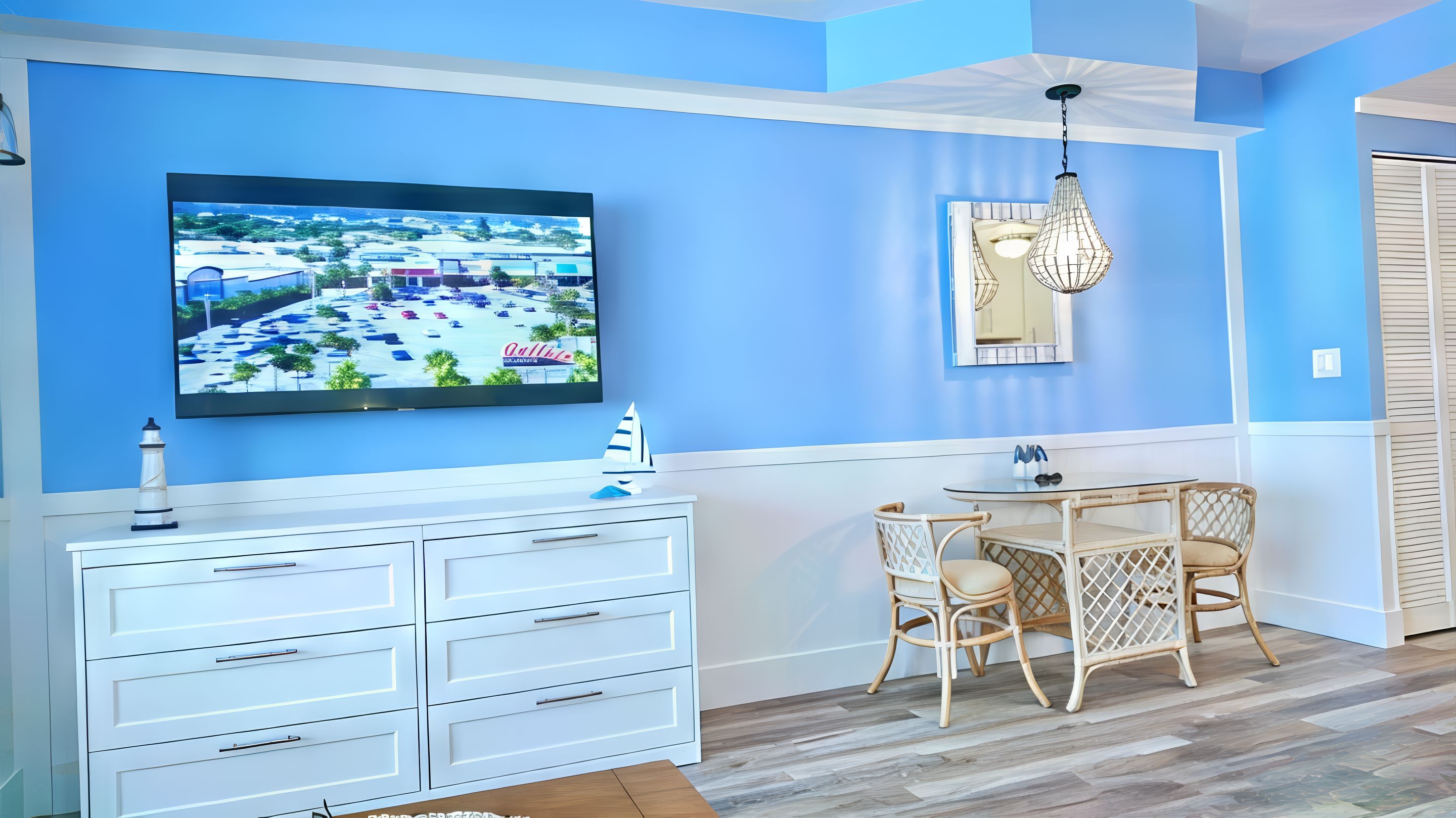 LIVING AREA:  Guest Dresser and 60
