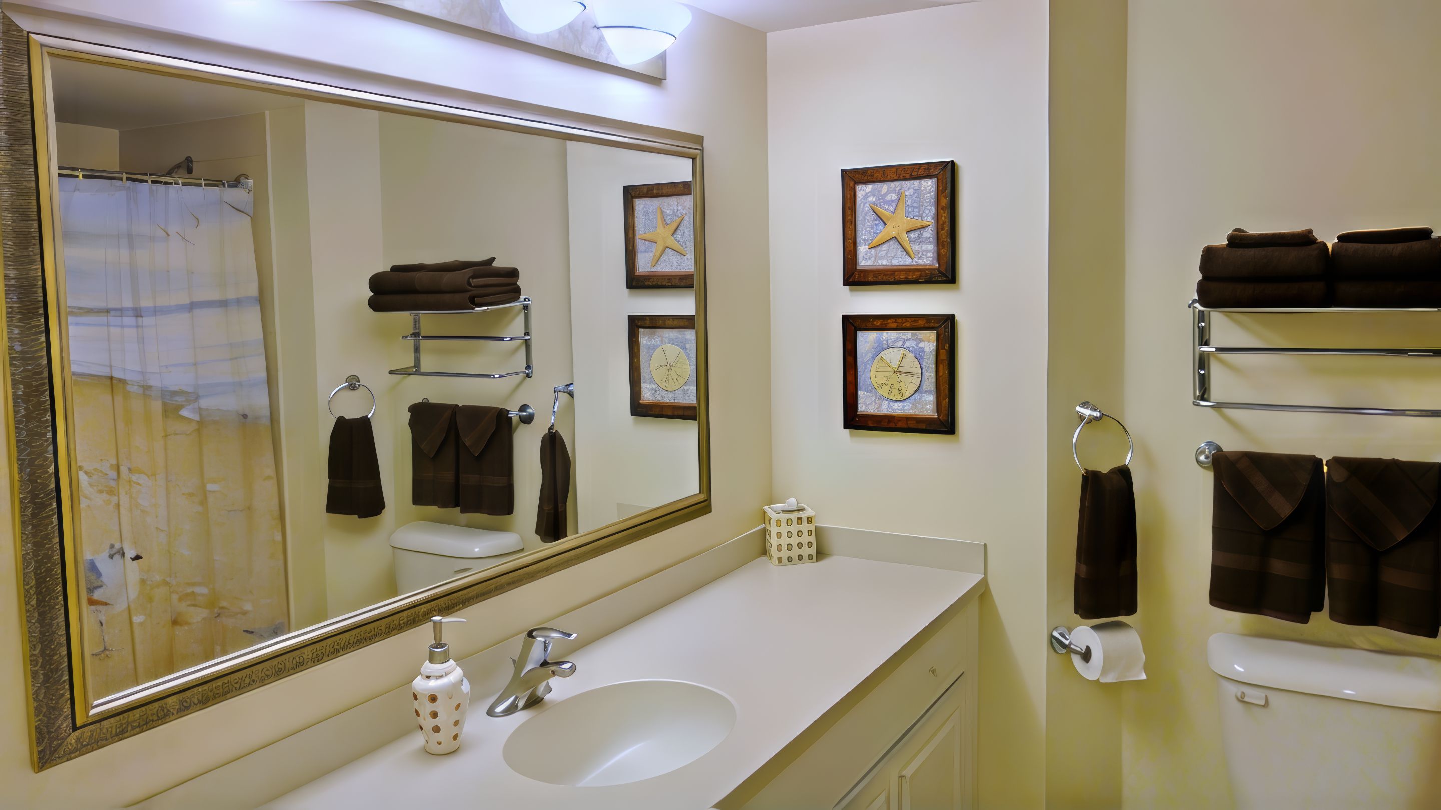 BATHROOM: Oversize Bath with Wall Mount Hair Dryer